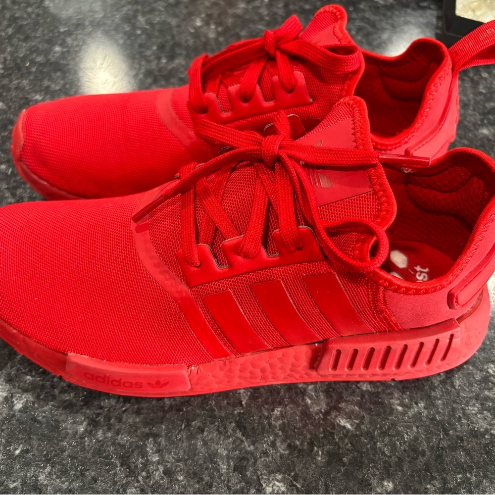 Adidas Men's Vibrant Red Athletic Shoes
